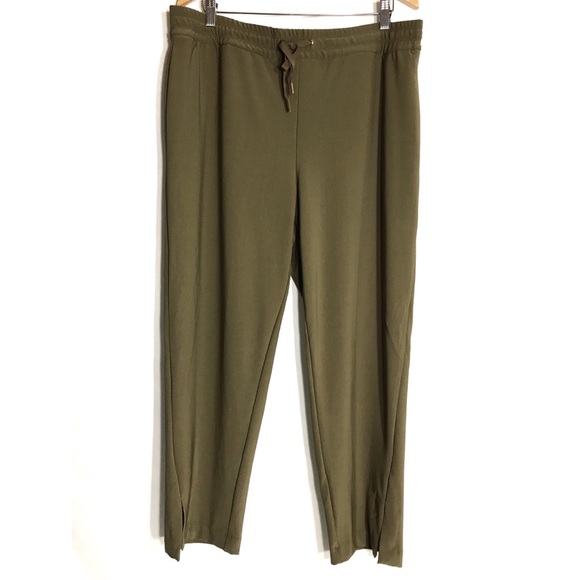 Joie Olive Green Drawstring Pants Size XL - Picture 1 of 10